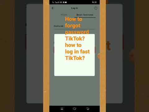 How to forgot password TikTok?how to log in fast TikTok?