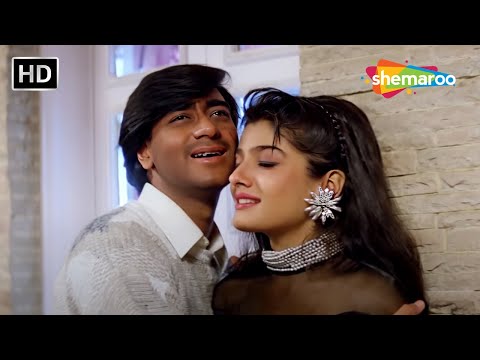 Tere Mere Pyar Ka Kissa Chalta Hai | Raveena Tandon | Ajay Devgn | Ek Hi Raasta (1993) | Kumar Sanu