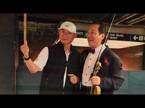 小提琴演奏家在疫情之前初次到美国纽约地铁站表演/Violinist's first performance in New York subway station before Covid-19