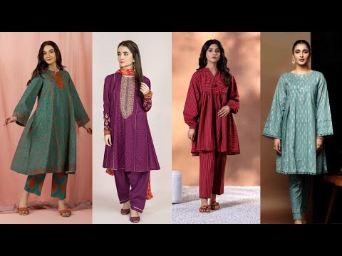 Frock designs for khaddar suit| winter dress design