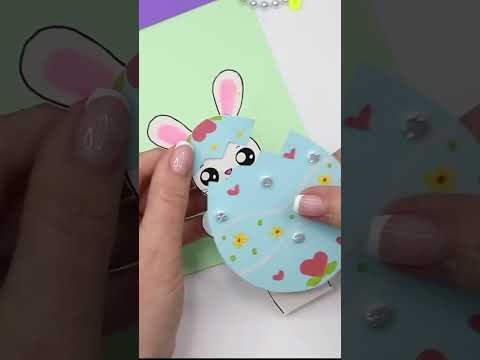 Яйцо Открытка с Зайкой #shorts DIY Easter card Bunny Egg