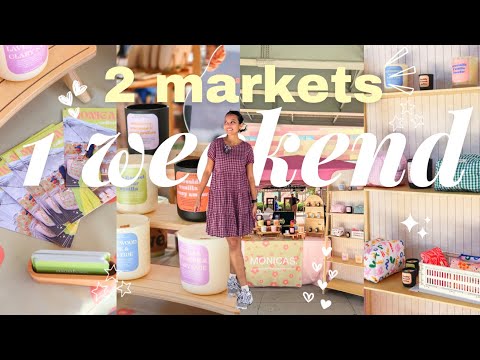 2 markets in one weekend as a small business owner🛍️💸 pop-up shop vlog