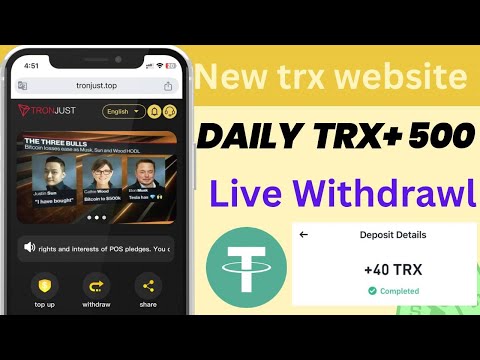 Best TRON-JUST Mining site | today withdrawal I make money online | new trx mining site 2024