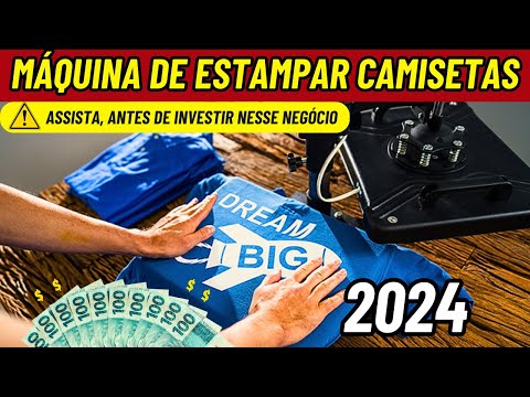 Como Ganhar Dinheiro com MÁQUINAS DE ESTAMPAR CAMISETAS / 4 Máquinas Lucrativas