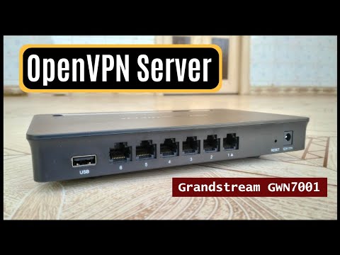 Setting Up Openvpn Server On Grandstream Gwn7001 Router