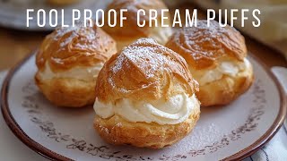 Easy Cream Puffs with Simple Ingredients – No Fancy Tools Needed!