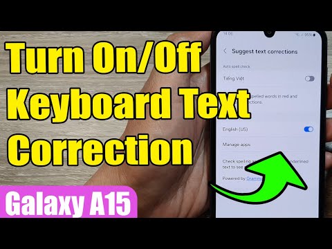 🔤 How to Turn On/Off Keyboard Text Correction (Spell Check/Grammar) on Samsung Galaxy A15 📱