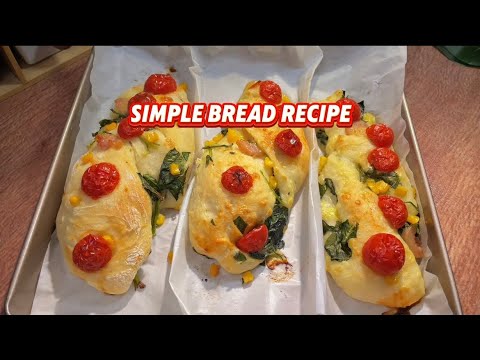 Simple Bread Recipe #ciabatta #breadrecipe #bread #baking #breakfastideas #foodie