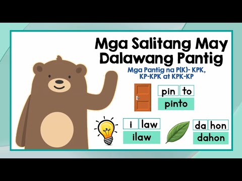 Unang Hakbang sa Pagbasa sa Filipino | Mga Salitang May 2 Pantig (Set F) | Grade  1