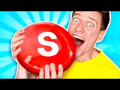 Sourest Giant Candy Challenge DIY! Worlds Biggest Skittles! Learn How To Prank Sour vs Edible Food