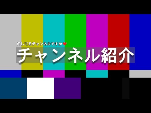 【チャンネル紹介】 何してるチャンネルですか / 채널 소개