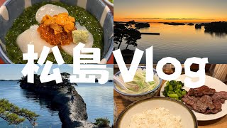 【Vlog】姉妹の大人旅 in 松島 |  松島の食べ歩きグルメや海鮮丼、牛タンを満喫🐣✨ | 松島海岸の朝焼けや馬の背からの絶景も🌊🤍