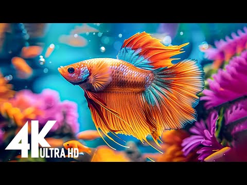 Aquarium 4K (ULTRA HD)- Explore The Best Of Sea Life, The Colors of the Ocean With Peaceful Piano #3