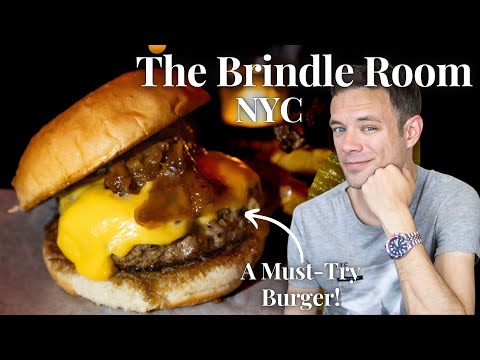 Eating the Burger at The Brindle Room. A MUST-TRY Burger in NYC