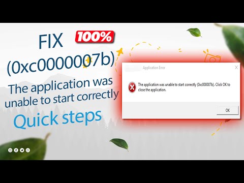 How To Fix The application was unable to start correctly 0xc0000007b in Tamil