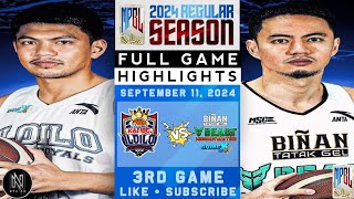 MPBL HIGHLIGTHS: ILOILO UNITED ROYALS VS BIÑAN TATAK GEL GAME X (SEPTEMBER 11, 2024)