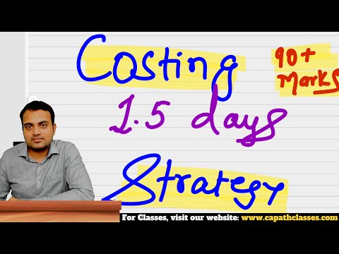 How to prepare 1 day before ca inter costing exam| 1.5 days strategy by Ca Prakash Patel