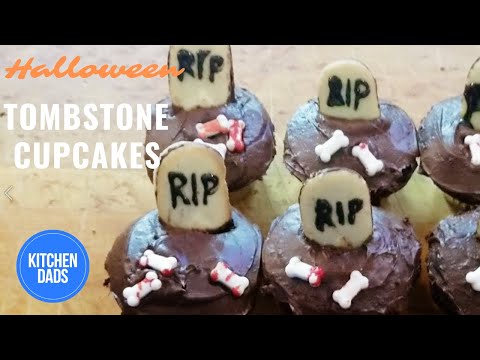 Easy Halloween Tombstone Cupcakes Recipe