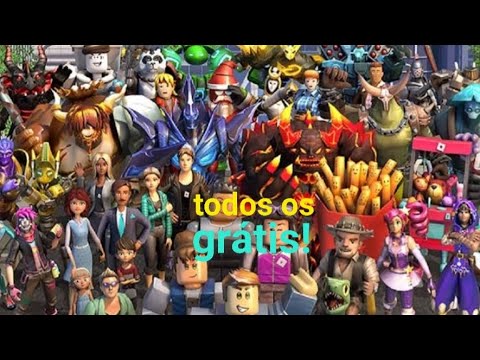 baixei todos os personagens grátis do roblox!