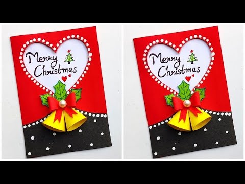 Christmas greeting card making easy 2024 / Handmade Christmas card ideas / Merry Christmas card