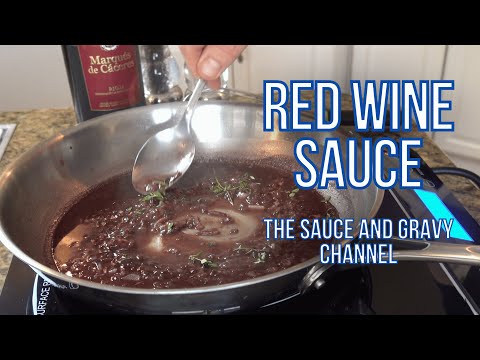 Red Wine Sauce | Red Wine Steak Sauce | How to Make Red Wine Sauce | Simple Red Wine Reduction