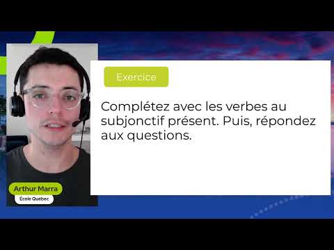 Aprenda o subjuntivo em francês - Aula 60 - Objectif Québec