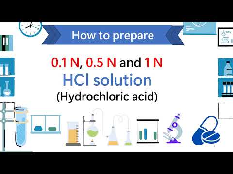 How to prepare 0.1N HCl solution | 0.5N HCl solution | 1N HCl solution # Hydrochloric acid