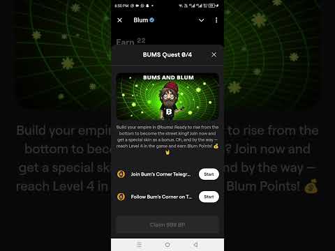 Blum Airdrop| Blum Quests | Galactica Node | Bums Quests | Free Blums | 13 November