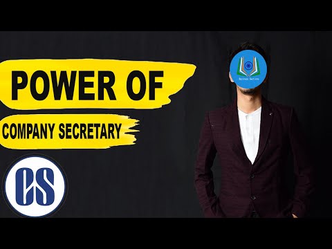 Power of Company Secretary or CS || Power of CS' Signature