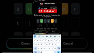 Blove dapp16 October guess code || blove word guess today code#blovedapp#bloveearningapp