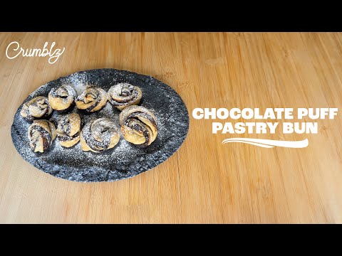 Easy & Fast! Make Perfect #Chocolate Puff Pastry Buns in Minutes! 😍 #dessert #recipe