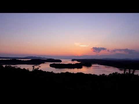 【タイムラプス】ともやま公園・桐垣展望台からの夕景