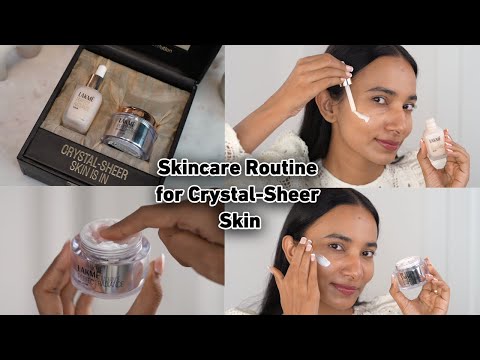 My AM and PM skincare routine for crystal-sheer skin | Sneha Sen