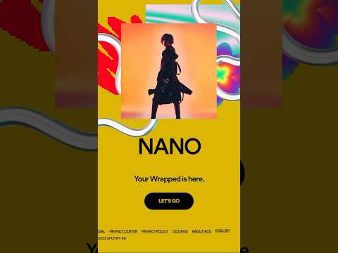 NANO 🎧❤️‍🔥 #SpotifyWrapped #2023 #shorts