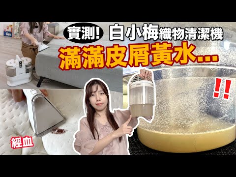 海爾織物清潔機團購》10分鐘洗出超多皮屑黃水，實測椅子/經血/床墊/娃娃，洗沙發一次6000，自己洗可以嗎？