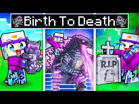 BIRTH to DEATH of GODZILLA in Minecraft!