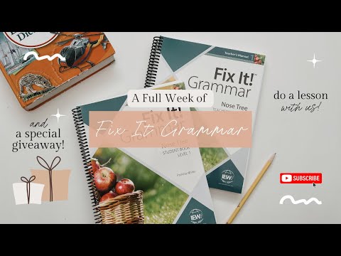 AN ENTIRE WEEK OF IEW FIX IT! GRAMMAR LEVEL 1 | PLUS A SPECIAL GIVEAWAY!