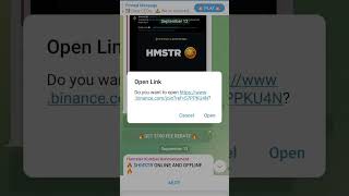 HOW TO REGISTER ON BINANCE USING HAMSTER REFERRAL LINK  #airdropmining #hamsterkombat #binance