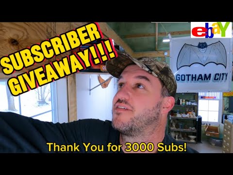 3000 subscriber giveaway!!  + weekend Ebay sales!!