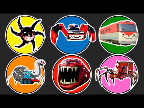 Spin Wheel Screech Roblox,Police Car Eater,Kereta Titipo,Thomas Lipan,Train Eater,Choo Choo Charles