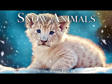 Snow Animals 4K - Amazing World of Winter Wildlife | Scenic Relaxation Film