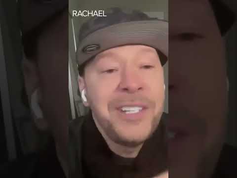 Donnie Wahlberg makes Rachael Ray cry #shorts