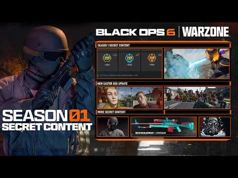 ALL NEW SECRET CONTENT IN BO6 Season 1 UPDATE! (Rewards, Redacted Skin, Easter Eggs,) - Black Ops 6