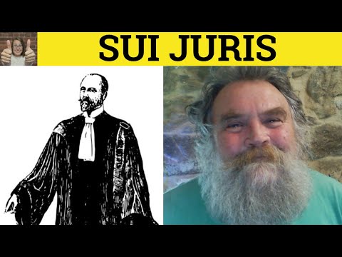 🔵Sui Juris Definition - Sui Iuris Defined -  Sui Juris Meaning - Sui Iuris Examples Latin in English