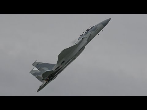 Incredible Boeing F-15 Advanced Eagle Demo - Spirit of St. Louis Air Show 2024 (Sunday)