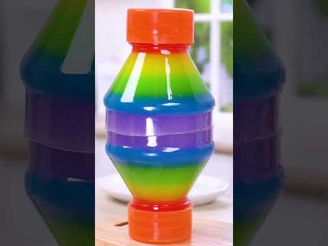 Rainbow Jelly #shorts #cake #miniaturecooking #satisfying #asmr #minikitchen