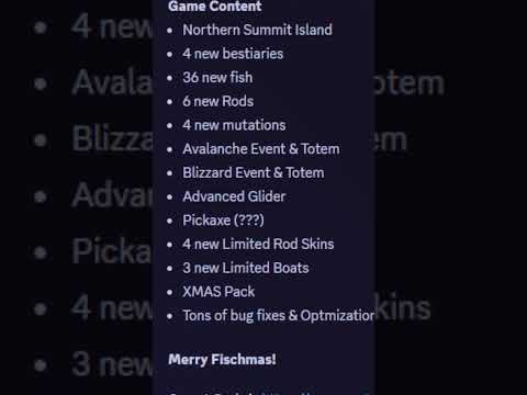 NEW FISCH UPDATE (ALL CHANGES IN Northern Expedition)