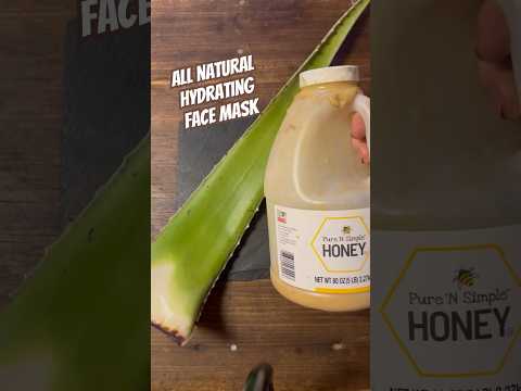 Today on the Homestead: DIY Aloe Vera & Honey Face Mask | Homemade All Natural Skin Care #shorts