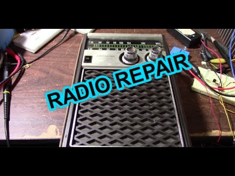 Repair vintage 1970s AM/FM portable radio Soundesign