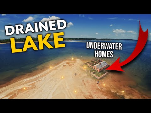 We Hit The JACKPOT Metal Detecting Underwater Homes In A DRAINED LAKE!